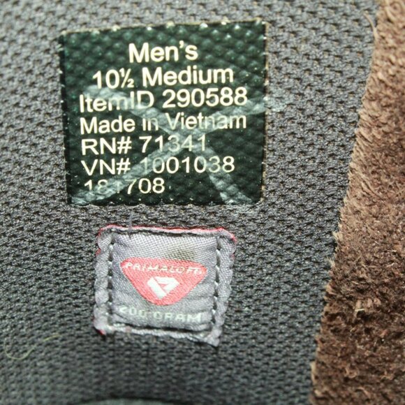 LL Bean Storm Chaser Brown Leather Insulated Chelsea Duck Boots Size 10.5 M - Picture 8 of 9